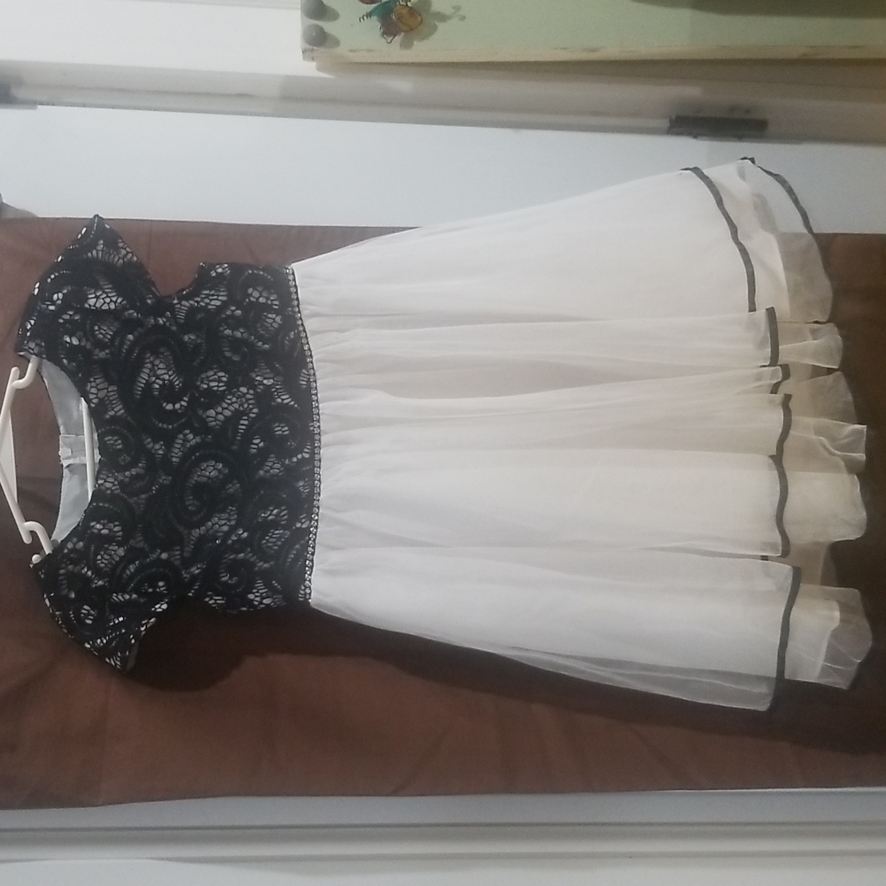 Beautiful black and white dress